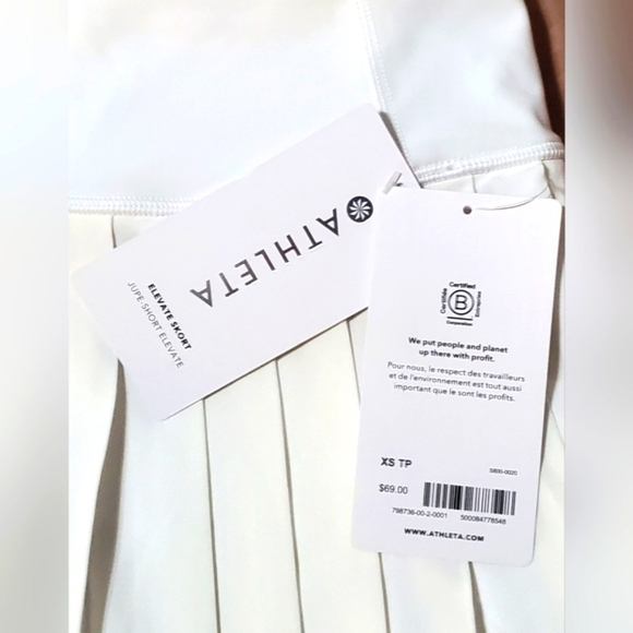 NWT Athleta XS TP (Tres Petite) Elevate Skort in White - Picture 8 of 14